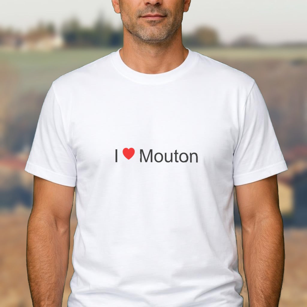 T-shirt I love mouton