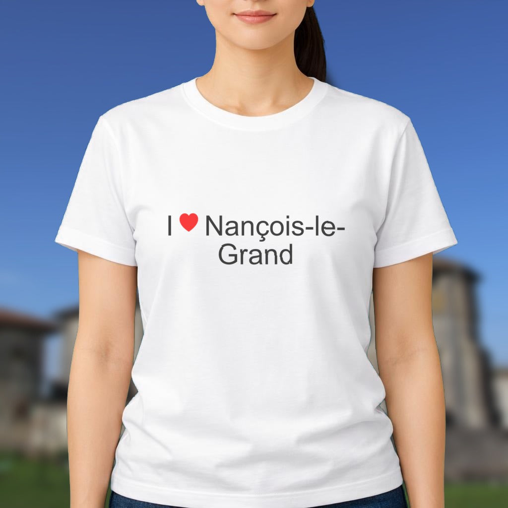 T-shirt I love nançois-le-grand