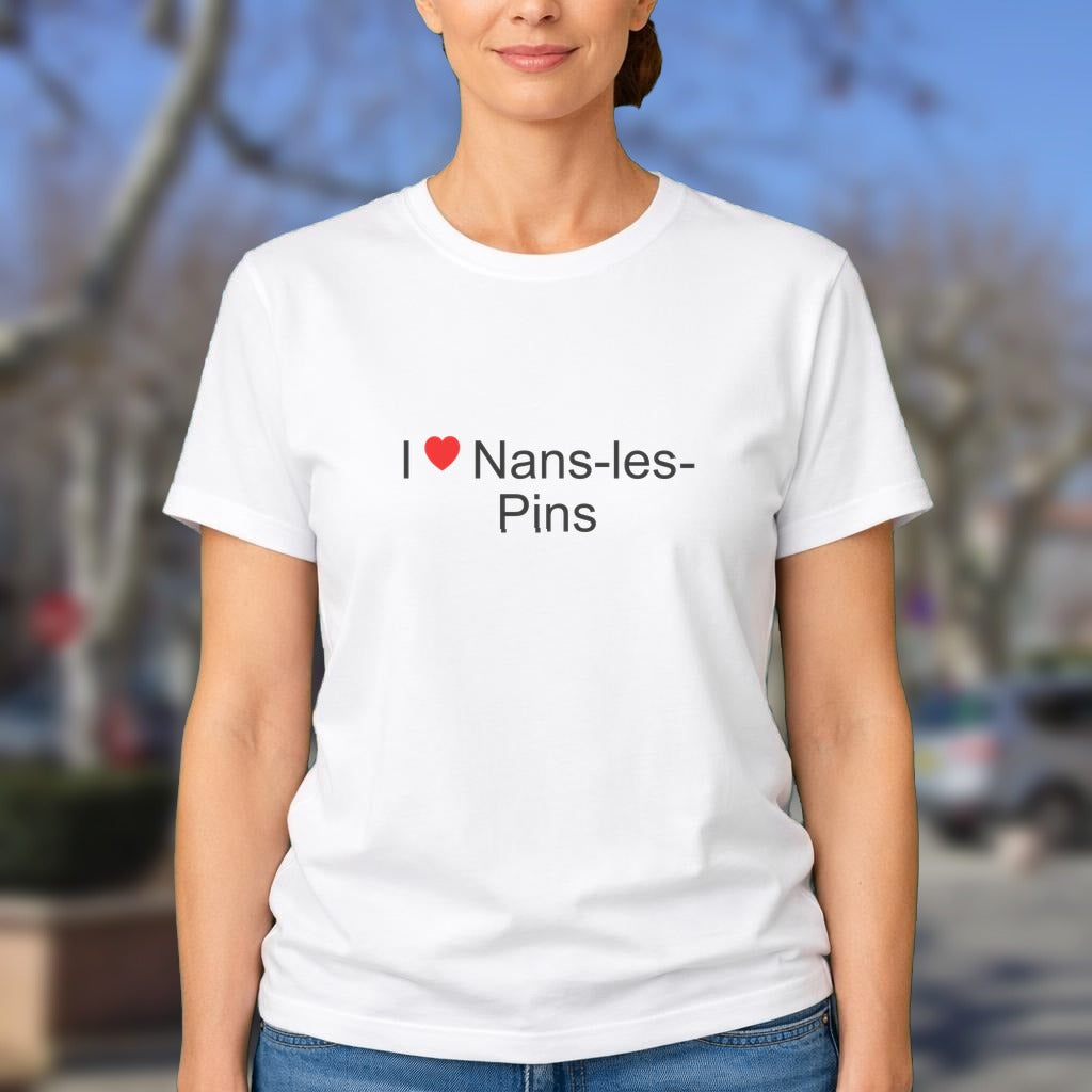 T-shirt I love nans-les-pins