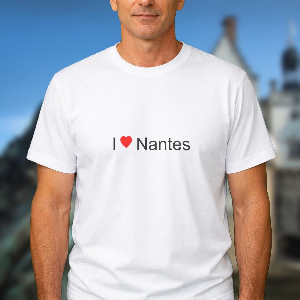 T-shirt I love Nantes - souvenir Loire-Atlantique (1)