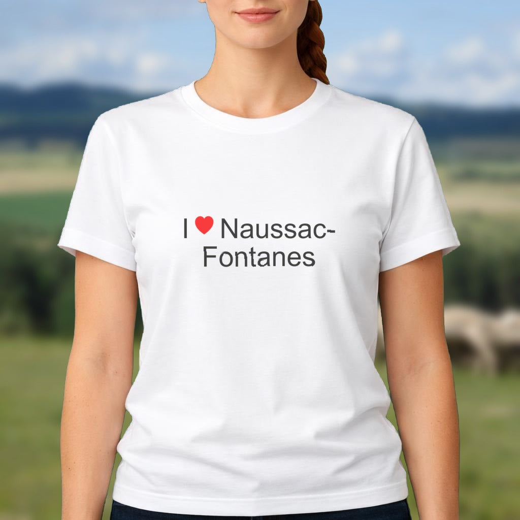 T-shirt I love naussac-fontanes