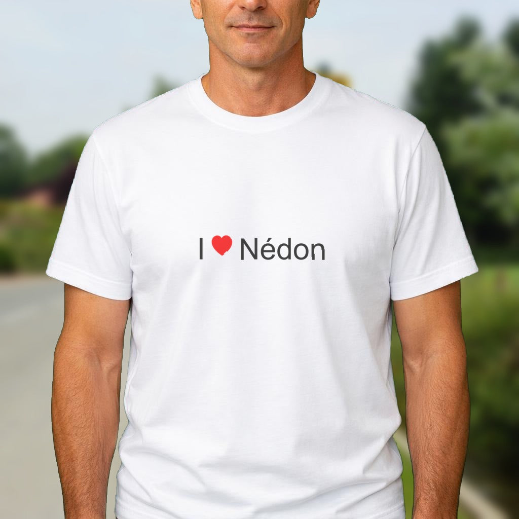 T-shirt I love nédon