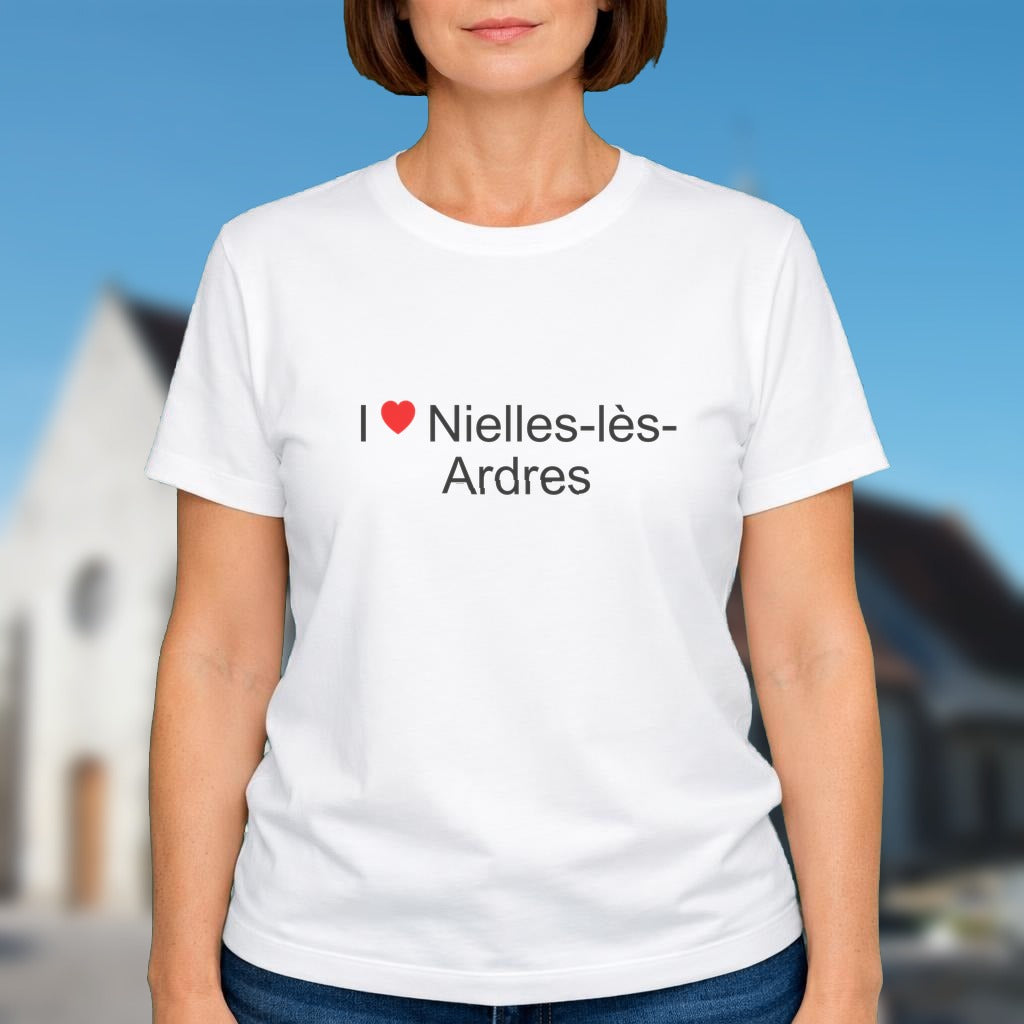 T-shirt I love nielles-lès-ardres