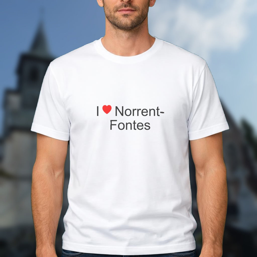 T-shirt I love norrent-fontes