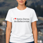T-shirt I love notre-dame-de-bellecombe