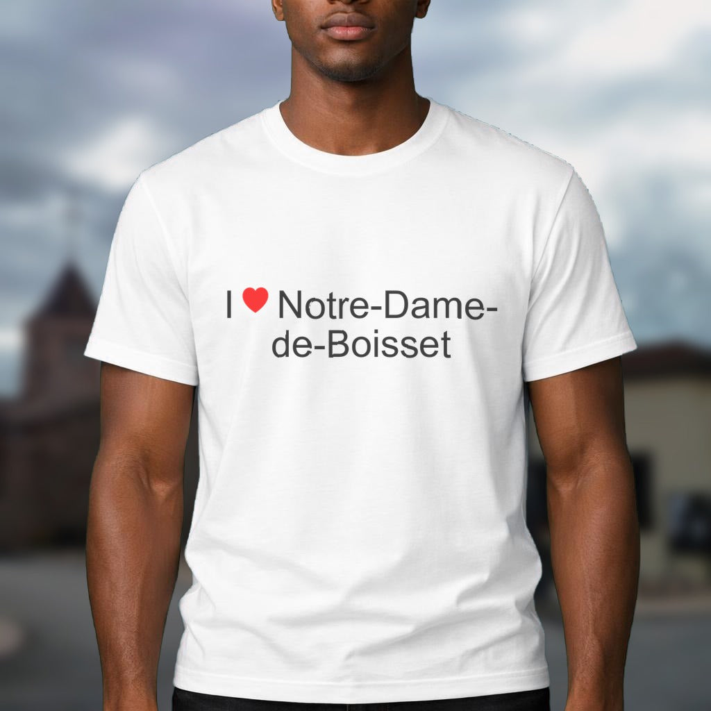T-shirt I love notre-dame-de-boisset