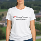 T-shirt I love notre-dame-des-millières