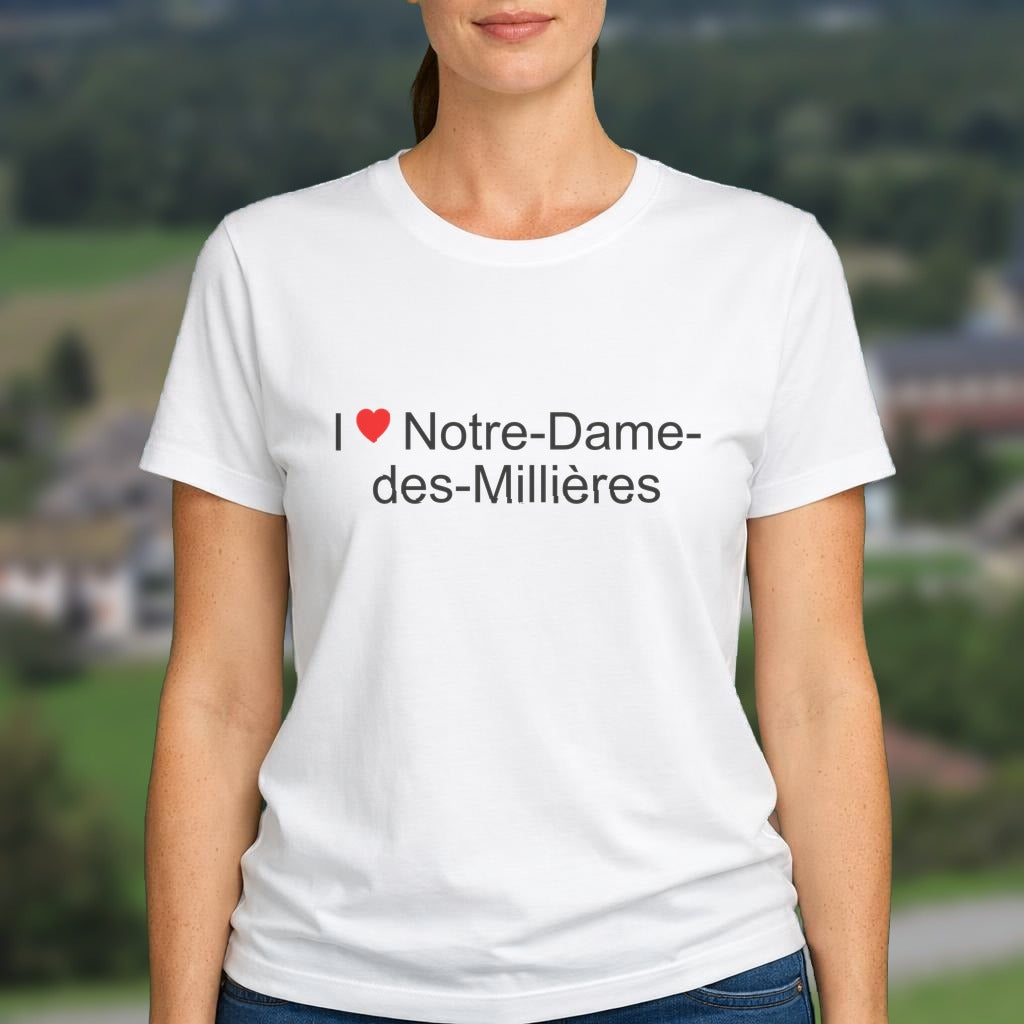 T-shirt I love notre-dame-des-millières
