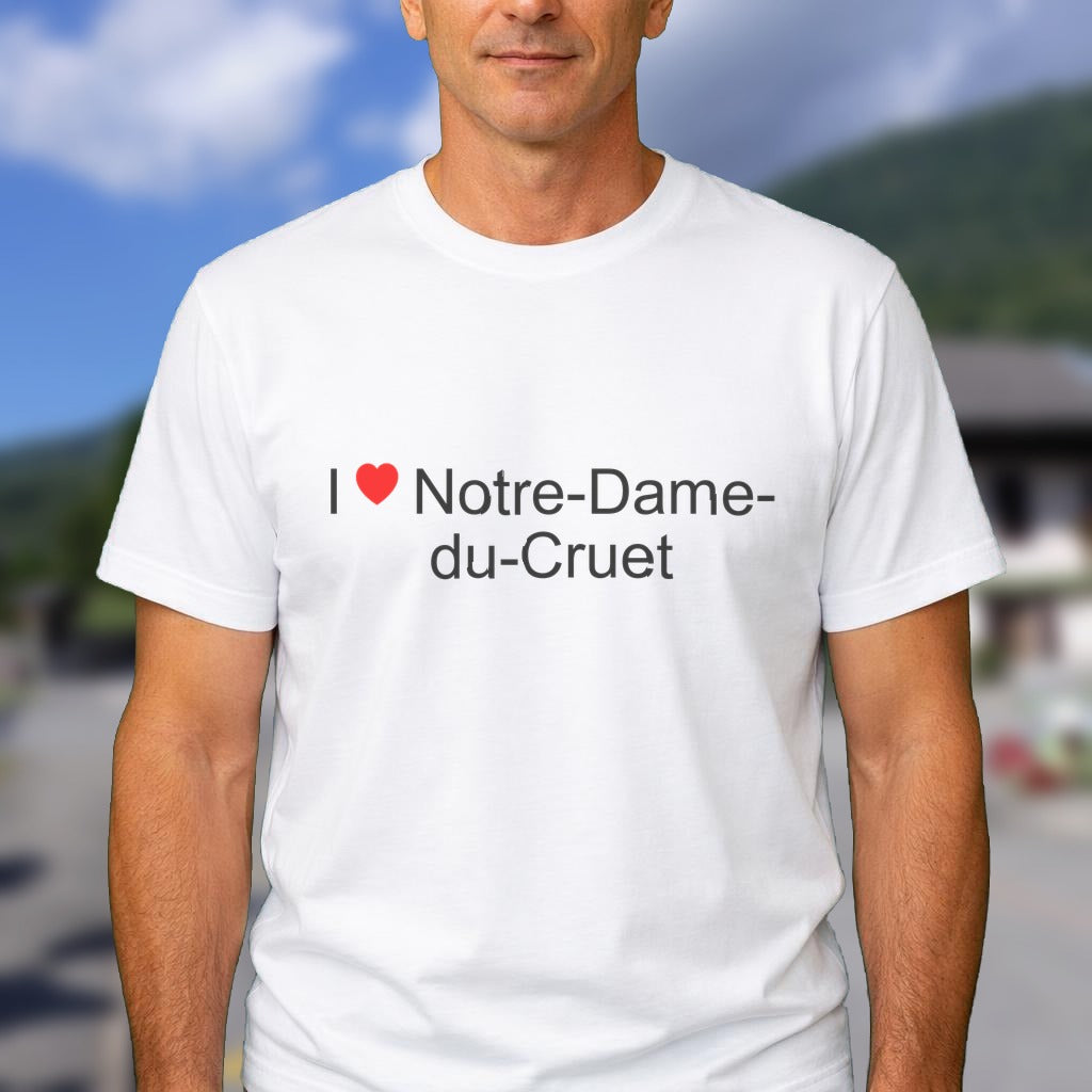 T-shirt I love notre-dame-du-cruet