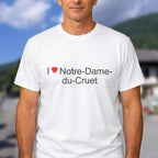 T-shirt I love notre-dame-du-cruet