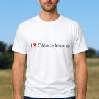 T-shirt I love oléac-dessus