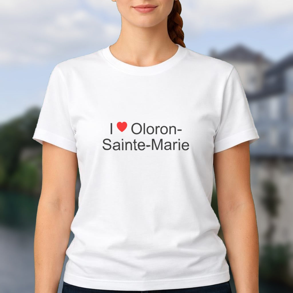 T-shirt I love oloron-sainte-marie - cadeau souvenir Pyrénées-Atlantiques par Citeeshirt