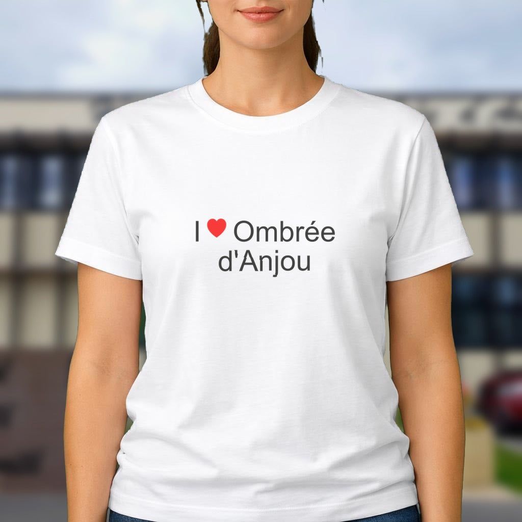 T-shirt I love ombrée d'anjou