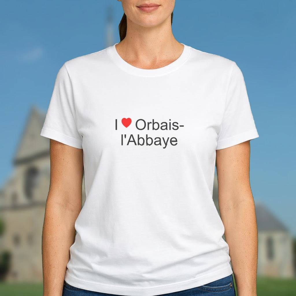 T-shirt I love orbais-l'abbaye