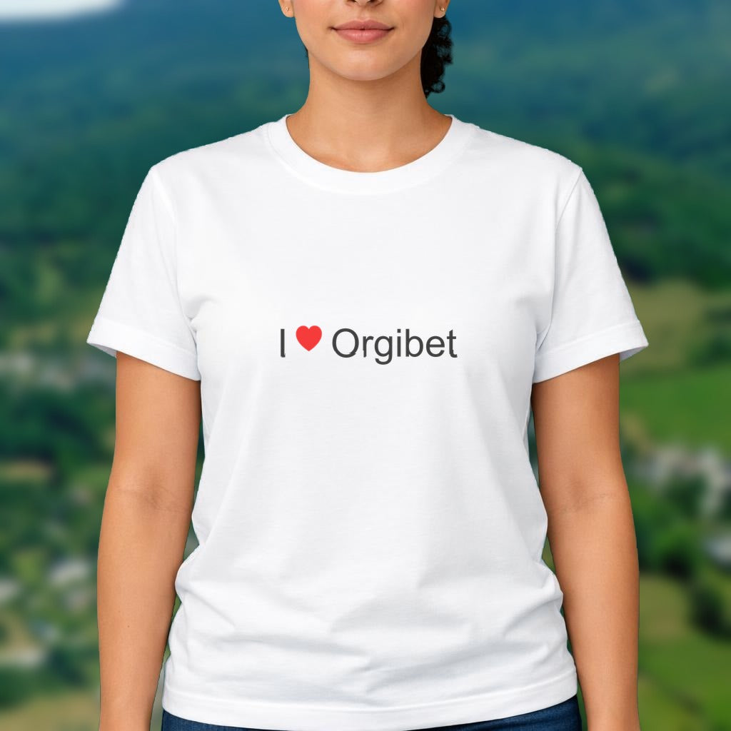 T-shirt I love orgibet