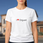 T-shirt I love orgueil