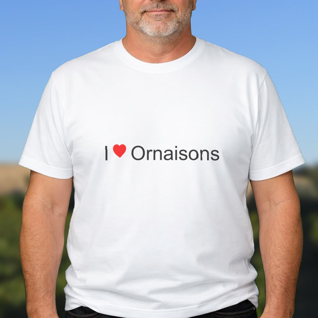 T-shirt I love ornaisons