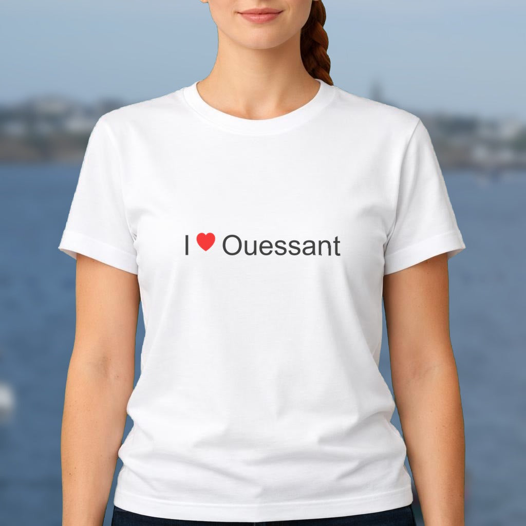 T-shirt I love ouessant
