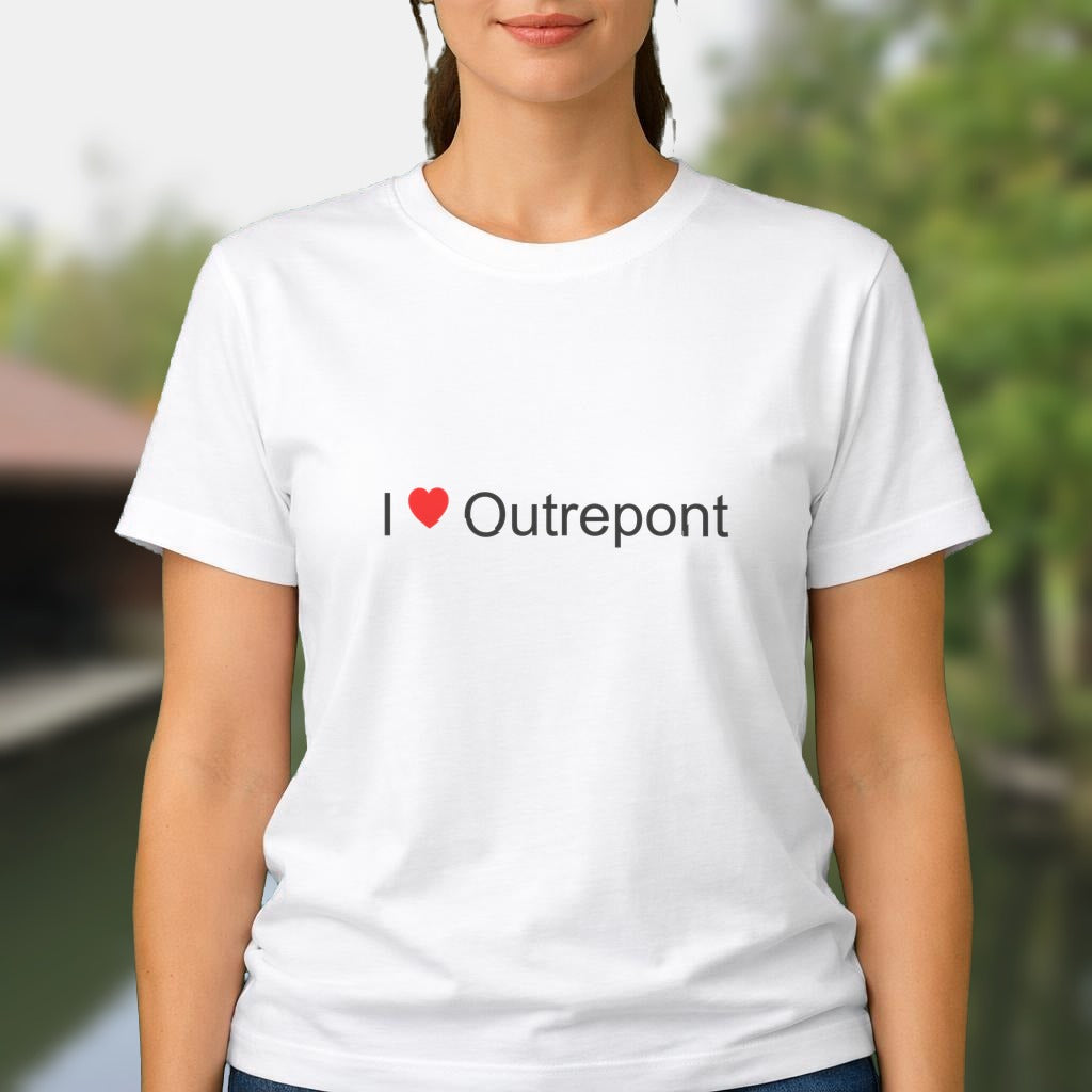 T-shirt I love outrepont