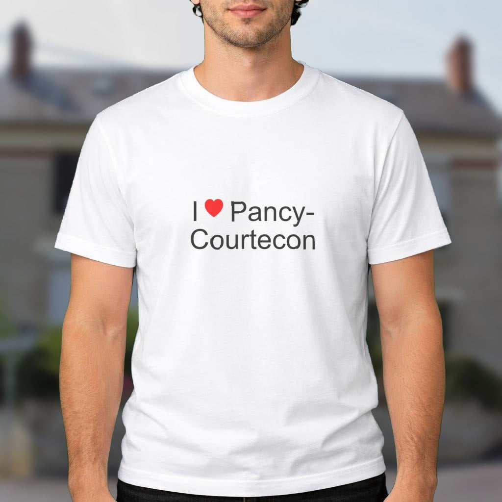 T-shirt I love pancy-courtecon