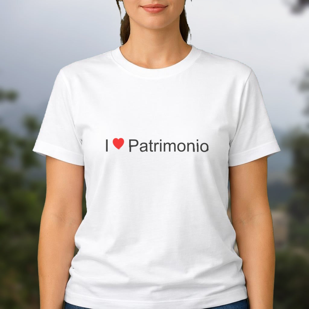 T-shirt I love patrimonio