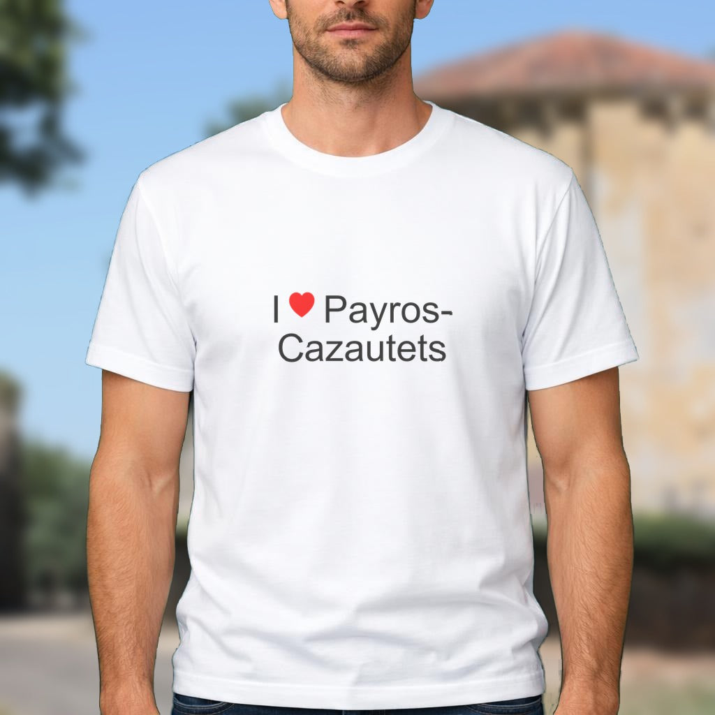 T-shirt I love payros-cazautets