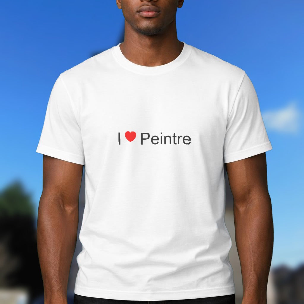 T-shirt I love peintre