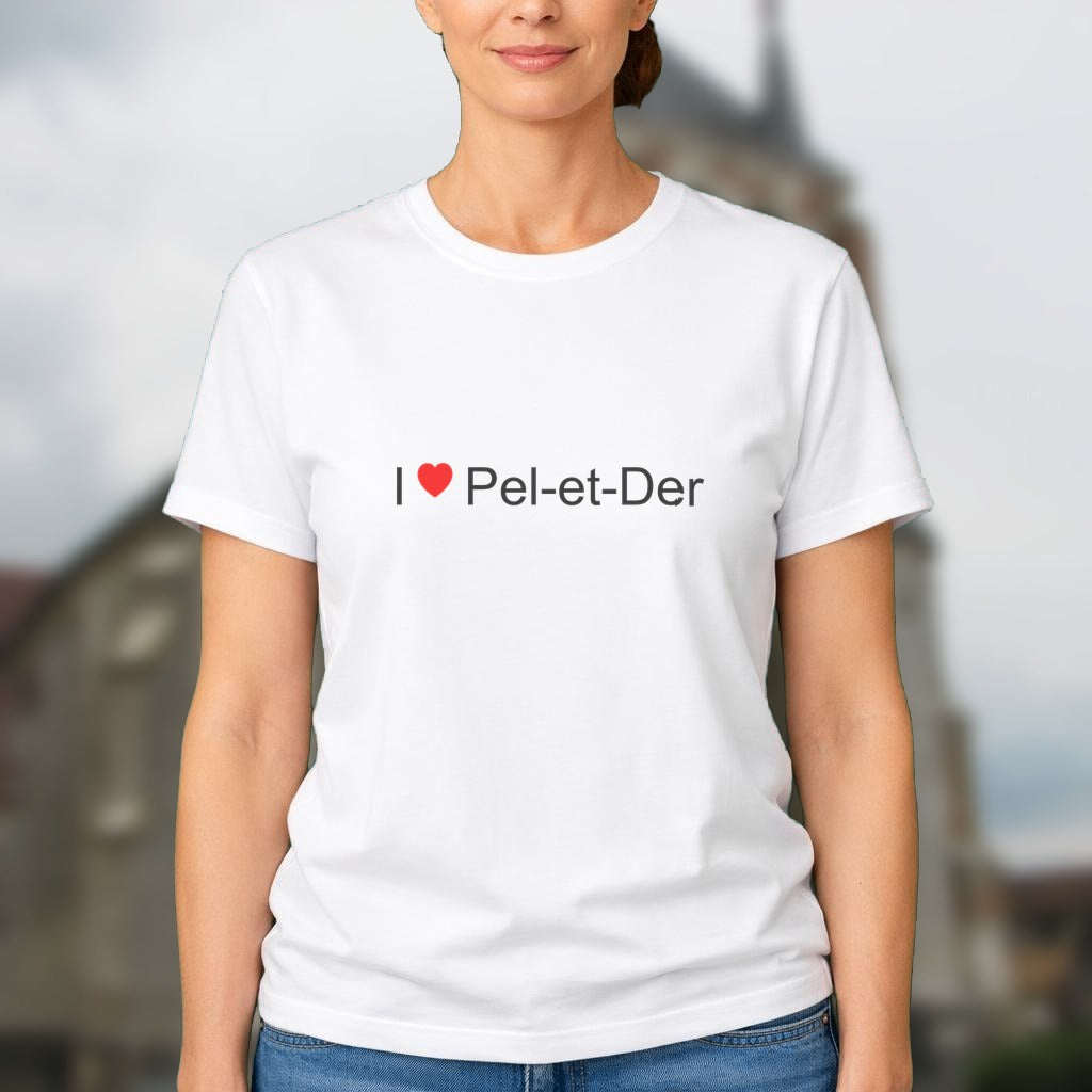 T-shirt I love pel-et-der