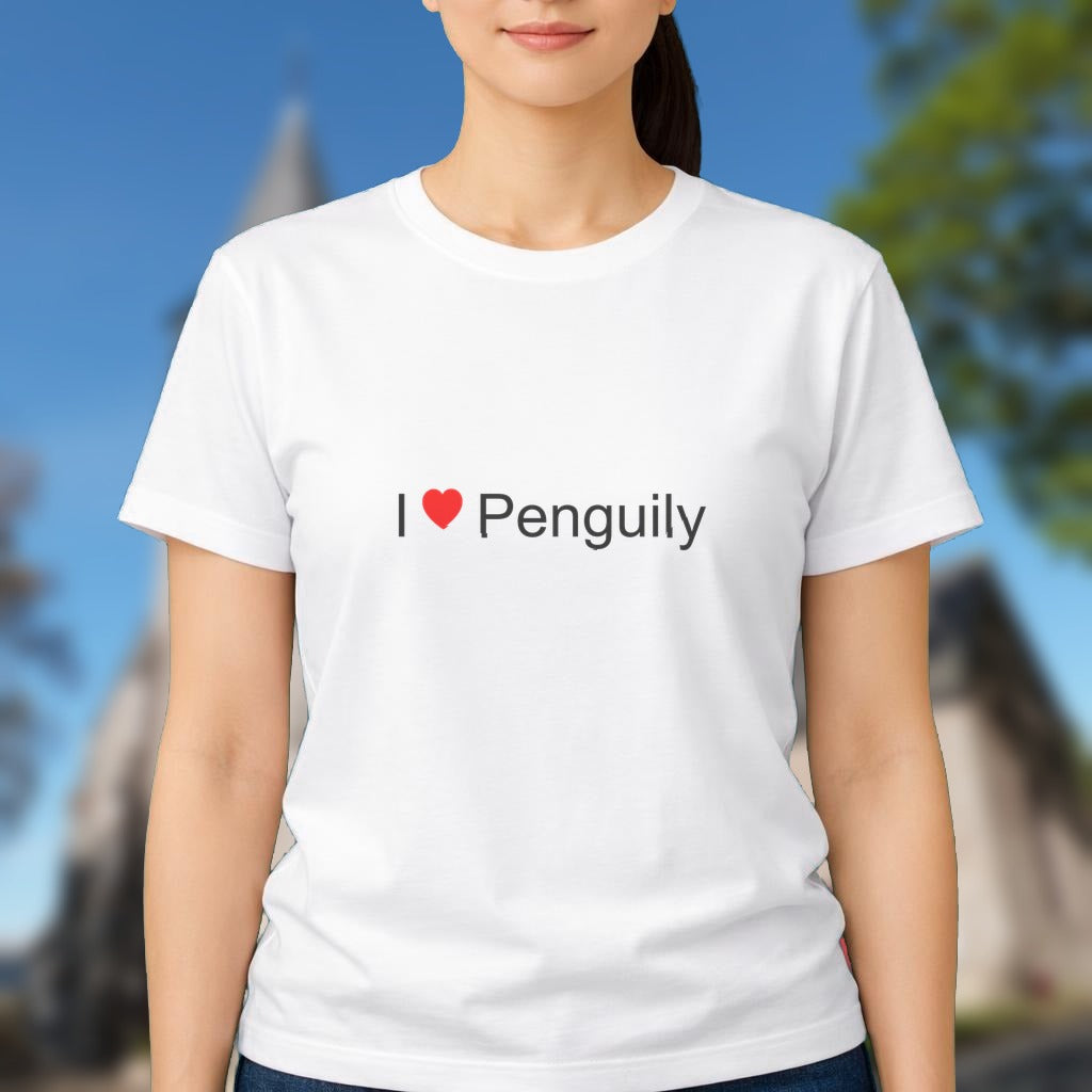 T-shirt I love penguily