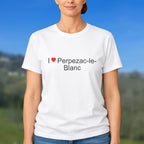 T-shirt I love perpezac-le-blanc