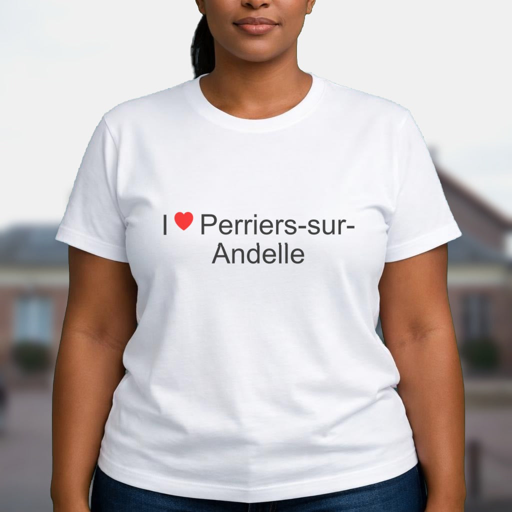 T-shirt I love perriers-sur-andelle