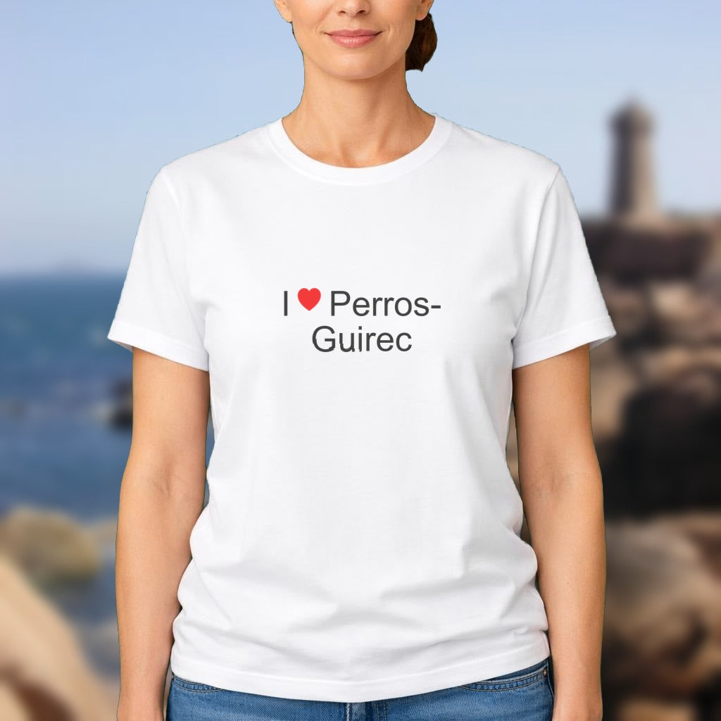 T-shirt I love perros-guirec