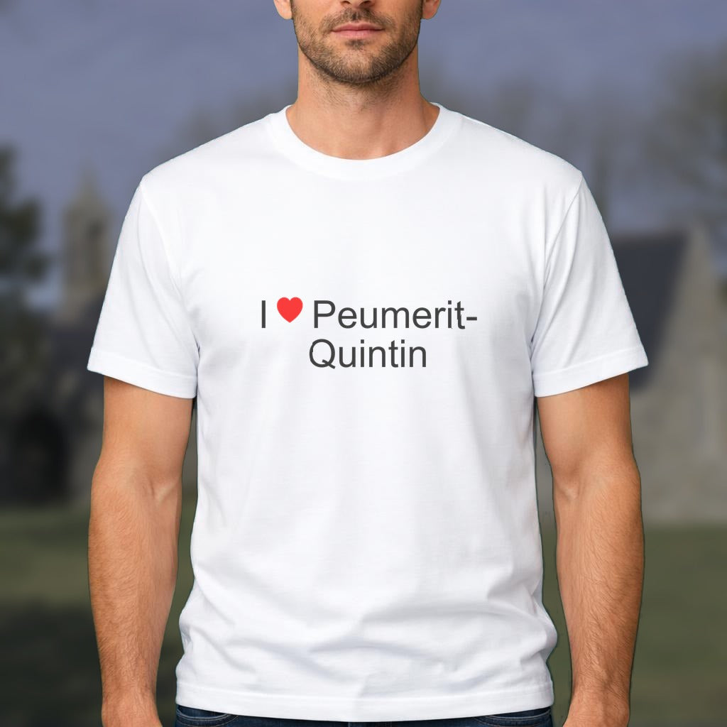 T-shirt I love peumerit-quintin
