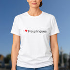 T-shirt I love peuplingues