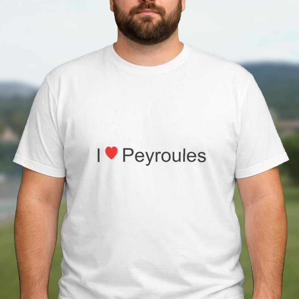 T-shirt I love peyroules
