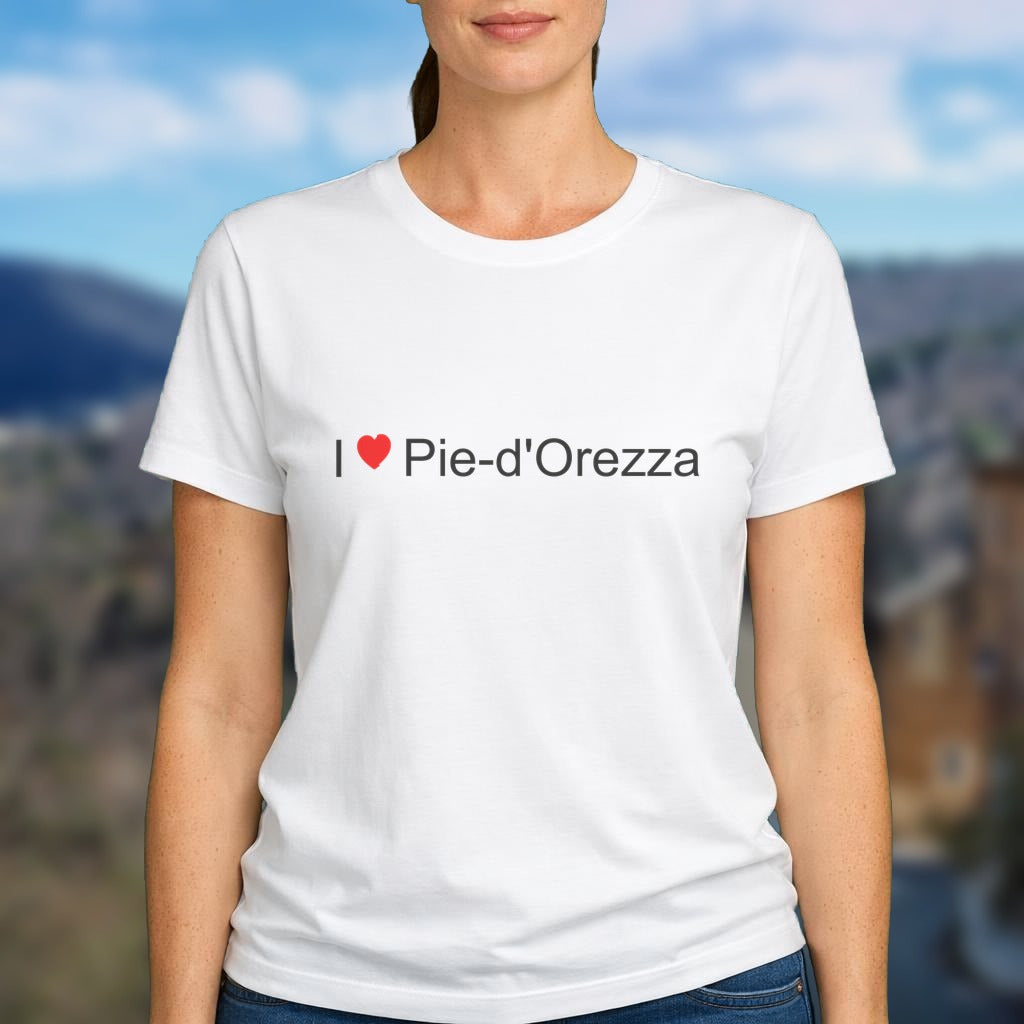 T-shirt I love pie-d'orezza