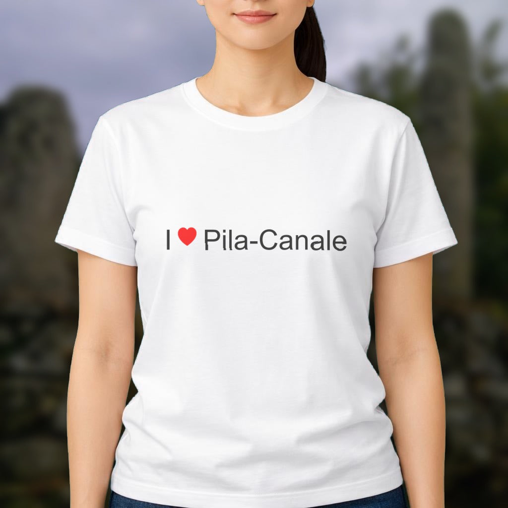 T-shirt I love pila-canale
