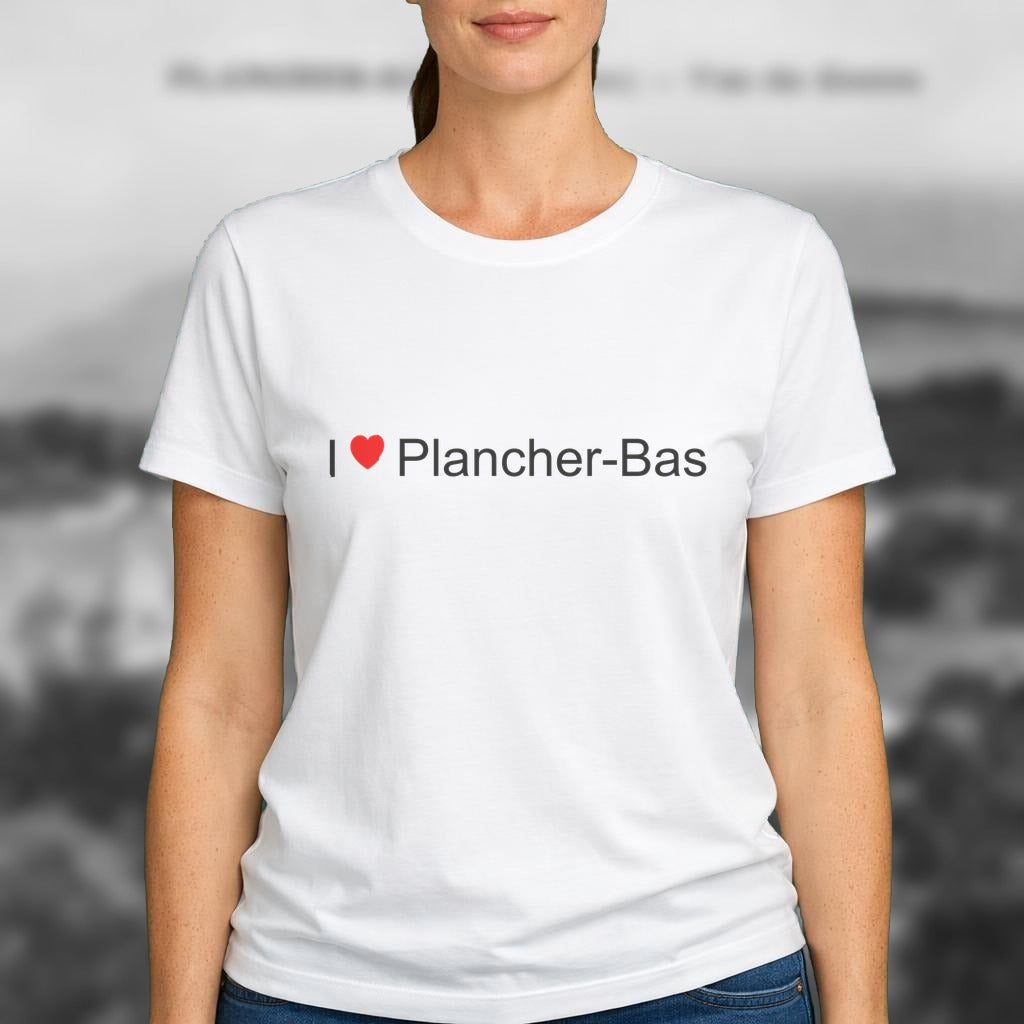 T-shirt I love plancher-bas