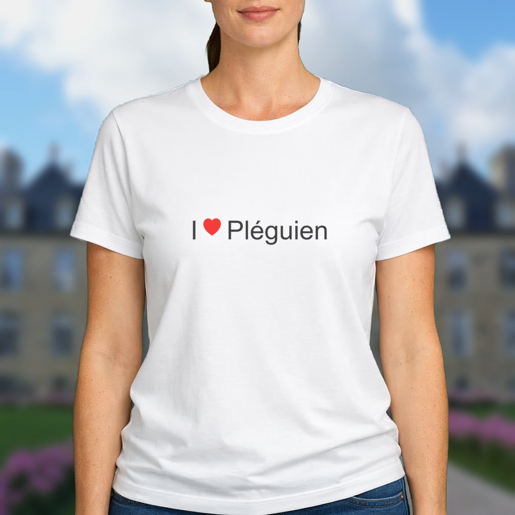 T-shirt I love pléguien