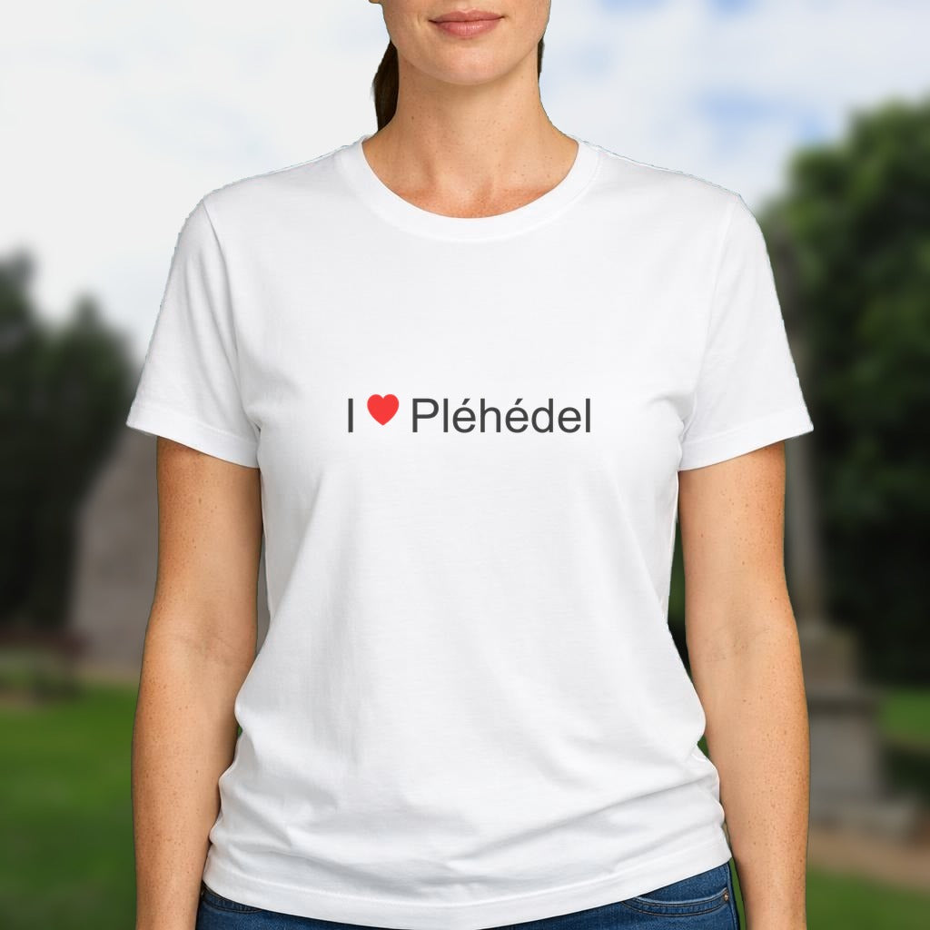 T-shirt I love pléhédel
