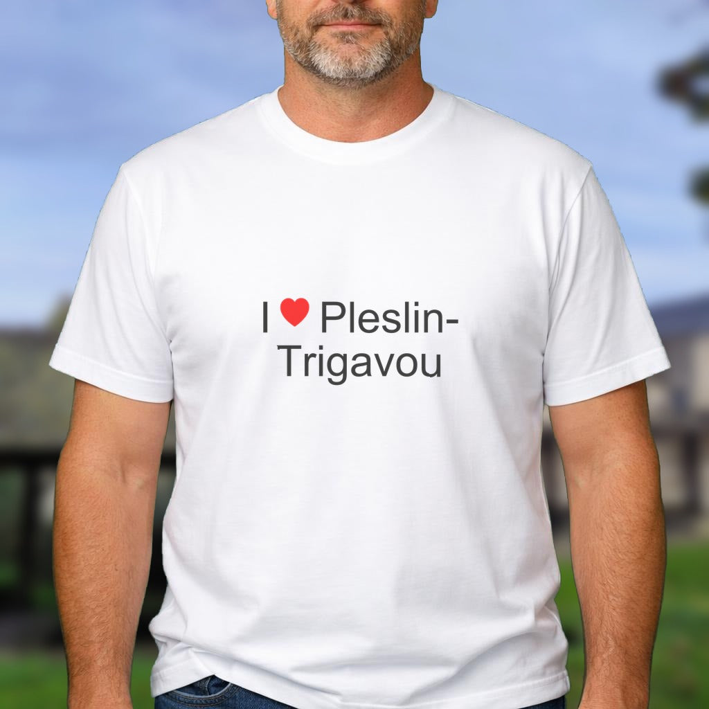T-shirt I love pleslin-trigavou