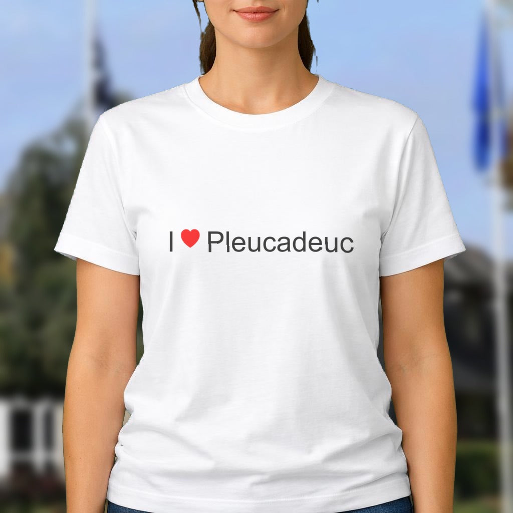 T-shirt I love pleucadeuc