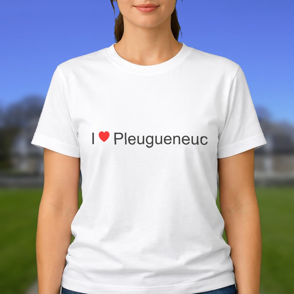 T-shirt I love pleugueneuc