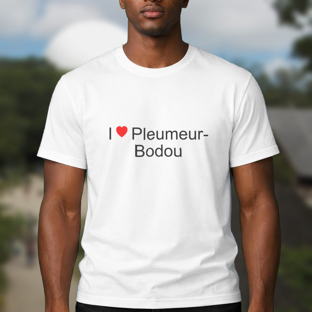 T-shirt I love pleumeur-bodou