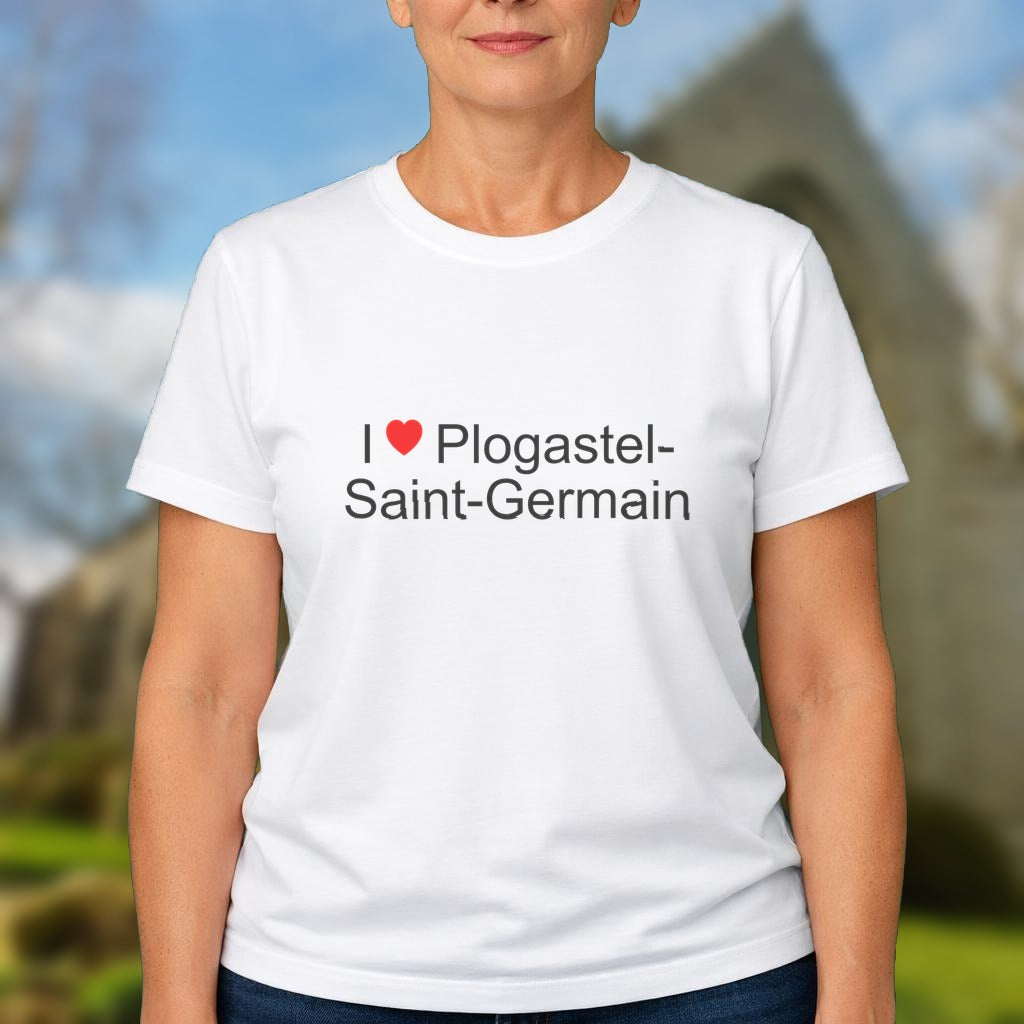 T-shirt I love plogastel-saint-germain