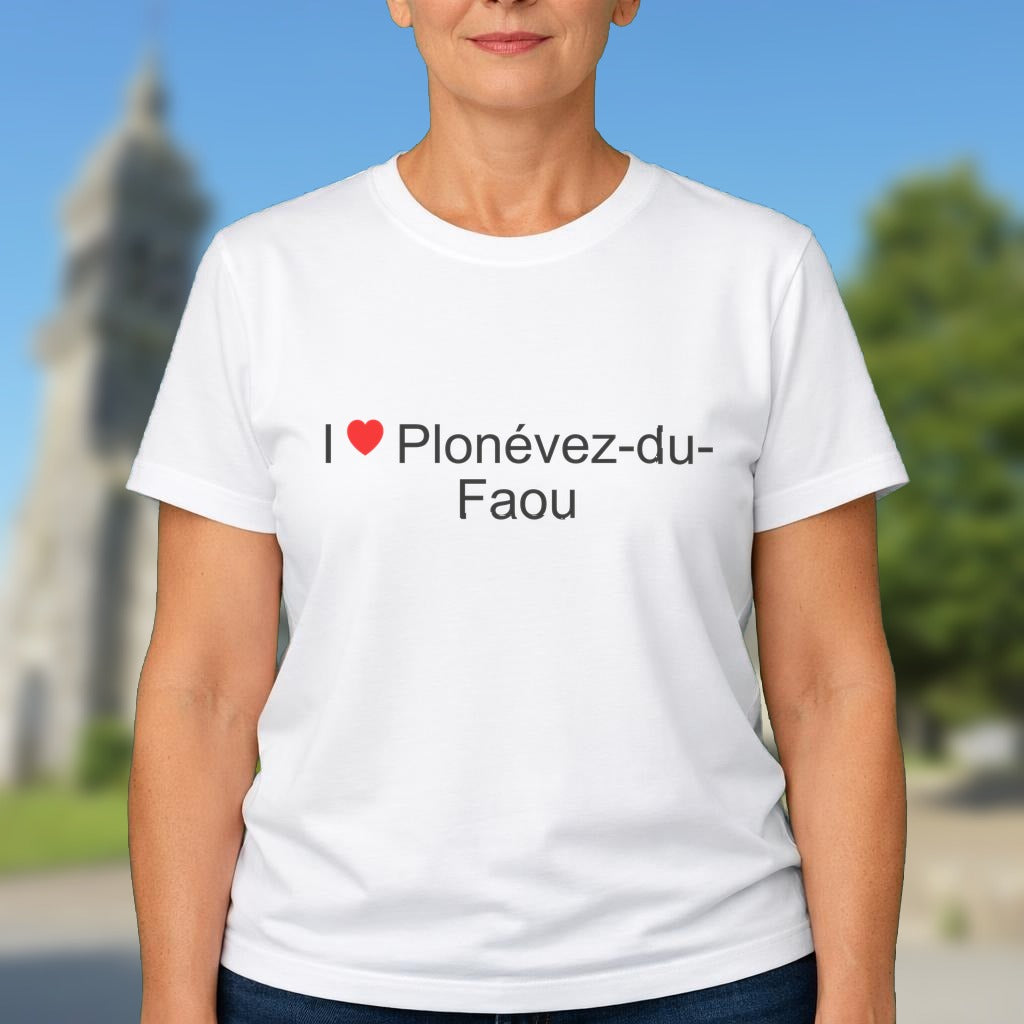 T-shirt I love plonévez-du-faou