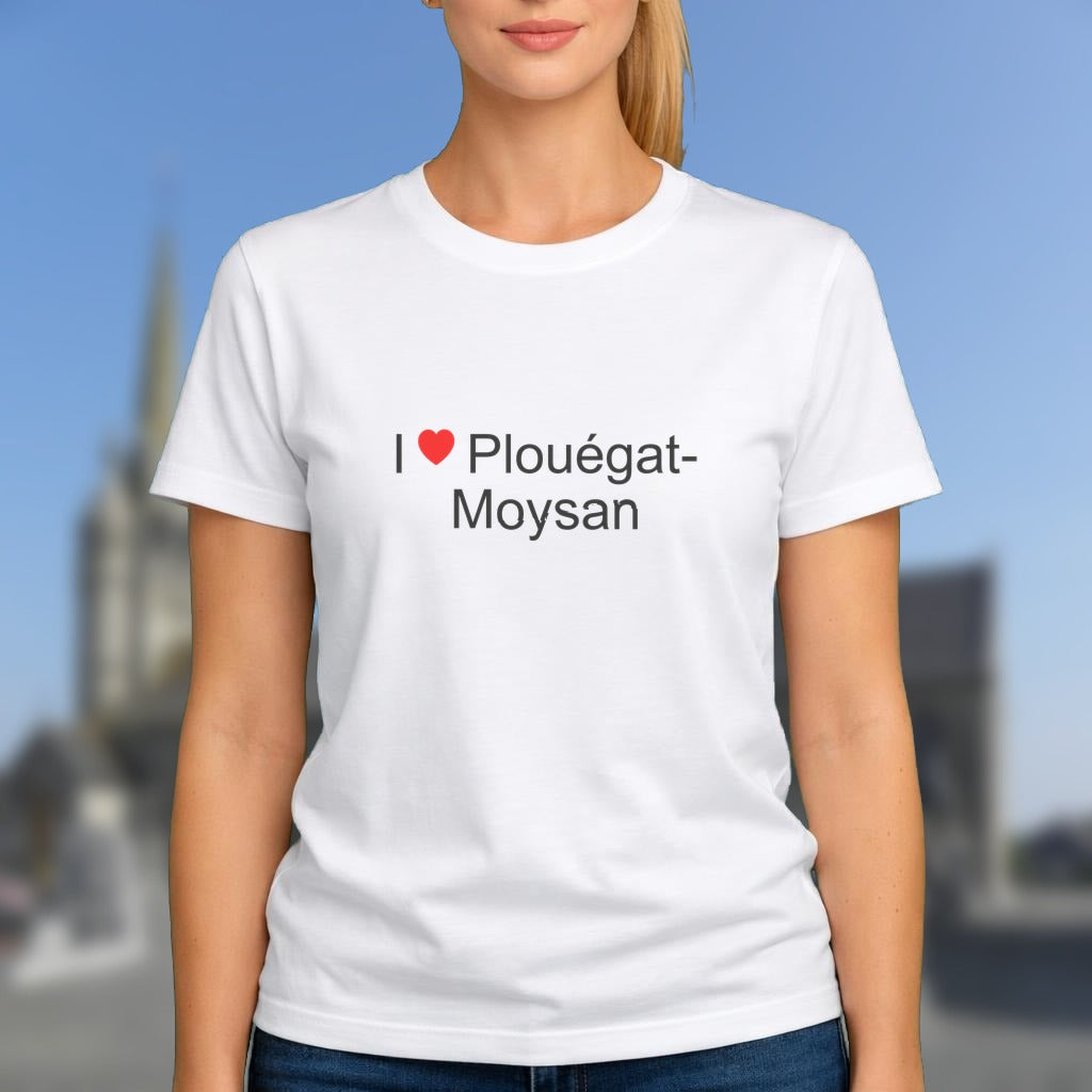 T-shirt I love plouégat-moysan