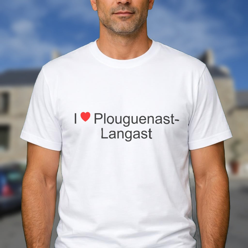 T-shirt I love plouguenast-langast