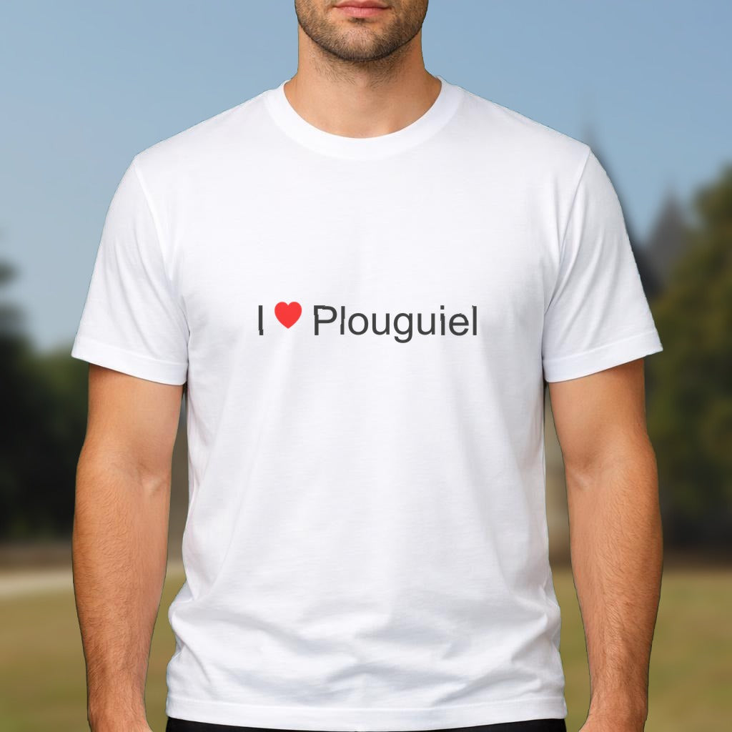 T-shirt I love plouguiel