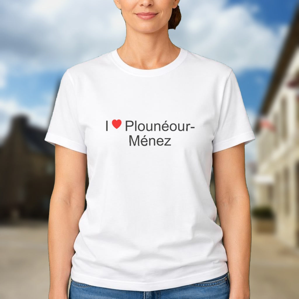 T-shirt I love plounéour-ménez